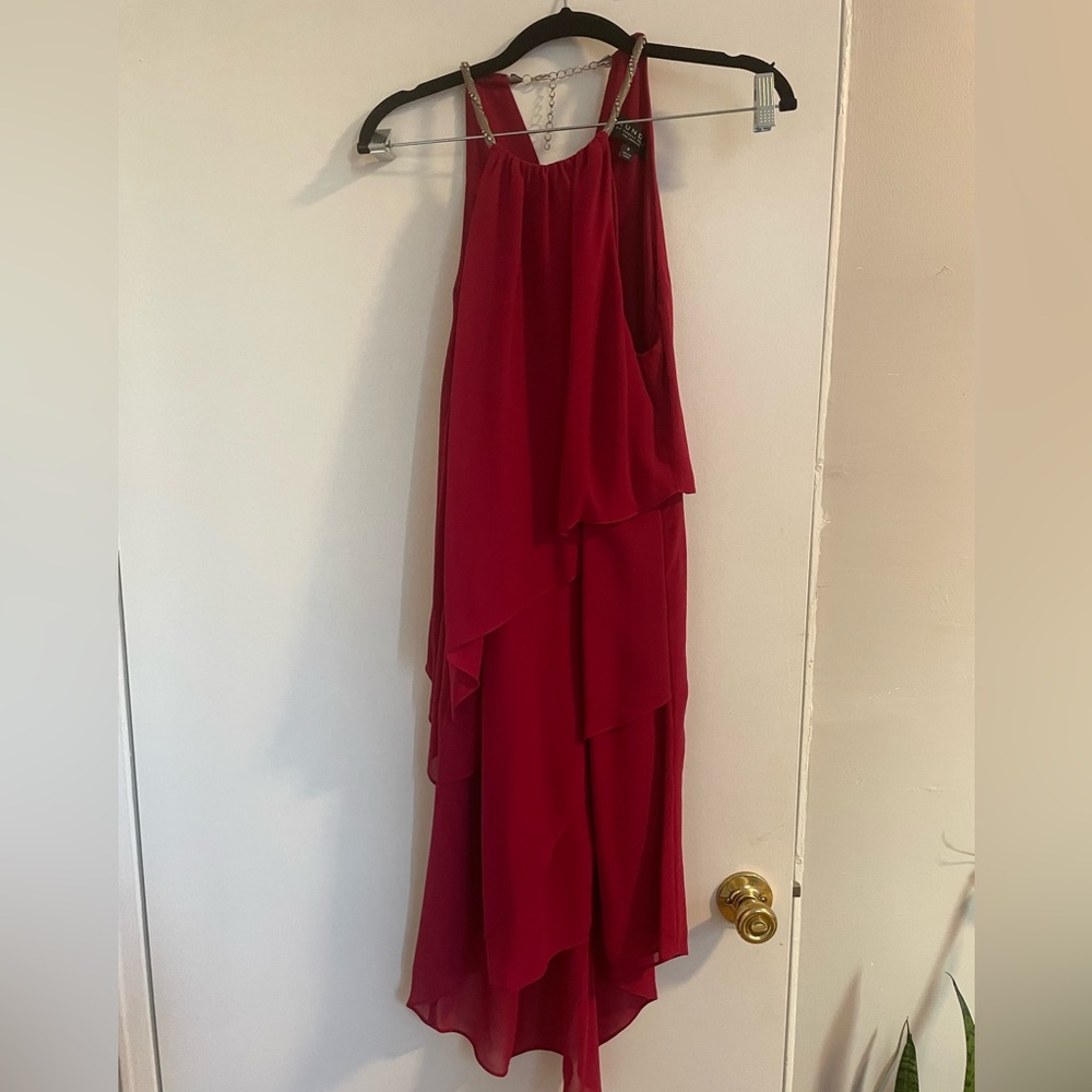 Tiered dress from Laundry by Shelli Segal in raspberry size 6